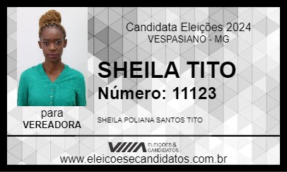 Candidato SHEILA TITO 2024 - VESPASIANO - Eleições