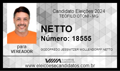 Candidato NETTO 2024 - TEÓFILO OTONI - Eleições