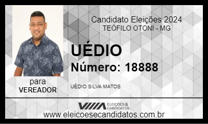 Candidato UÉDIO 2024 - TEÓFILO OTONI - Eleições