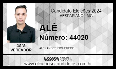 Candidato ALÊ 2024 - VESPASIANO - Eleições