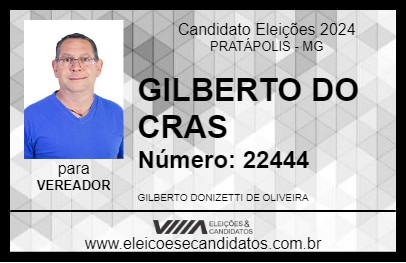 Candidato GILBERTO DO CRAS 2024 - PRATÁPOLIS - Eleições