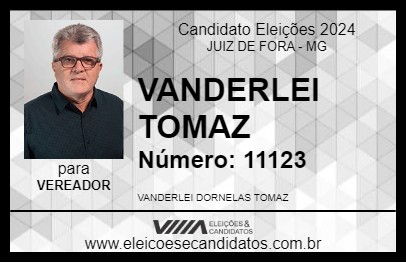 Candidato VANDERLEI TOMAZ 2024 - JUIZ DE FORA - Eleições