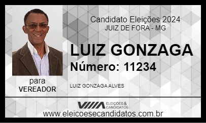 Candidato LUIZ GONZAGA 2024 - JUIZ DE FORA - Eleições