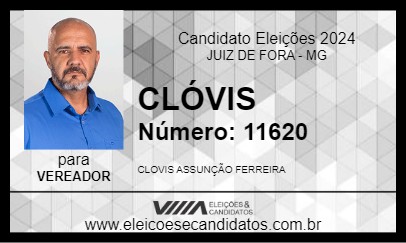 Candidato CLÓVIS 2024 - JUIZ DE FORA - Eleições