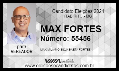 Candidato MAX FORTES 2024 - ITABIRITO - Eleições