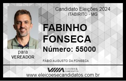 Candidato FABINHO FONSECA 2024 - ITABIRITO - Eleições