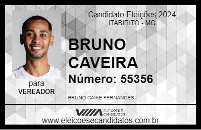 Candidato BRUNO CAVEIRA 2024 - ITABIRITO - Eleições