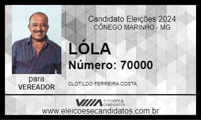 Candidato LÓLA 2024 - CÔNEGO MARINHO - Eleições