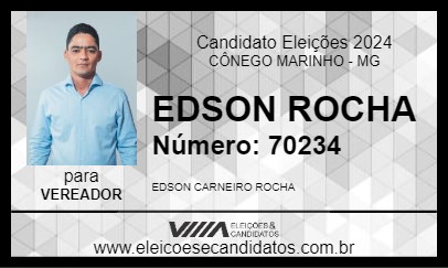 Candidato EDSON ROCHA 2024 - CÔNEGO MARINHO - Eleições