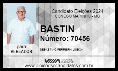 Candidato BASTIN 2024 - CÔNEGO MARINHO - Eleições