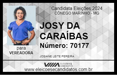 Candidato JOSY DA CARAÍBAS 2024 - CÔNEGO MARINHO - Eleições