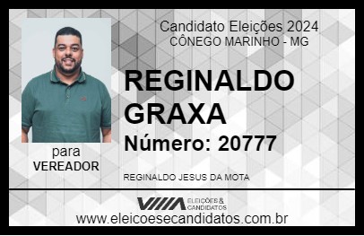 Candidato REGINALDO GRAXA 2024 - CÔNEGO MARINHO - Eleições