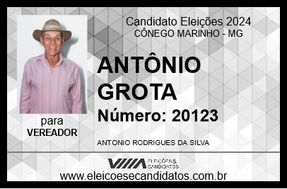 Candidato ANTÔNIO GROTA 2024 - CÔNEGO MARINHO - Eleições