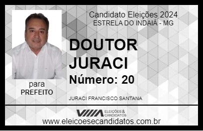 Candidato DOUTOR JURACI 2024 - ESTRELA DO INDAIÁ - Eleições