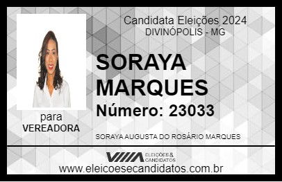 Candidato SORAYA MARQUES 2024 - DIVINÓPOLIS - Eleições