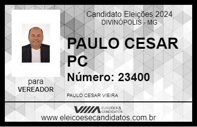 Candidato PAULO CESAR PC 2024 - DIVINÓPOLIS - Eleições