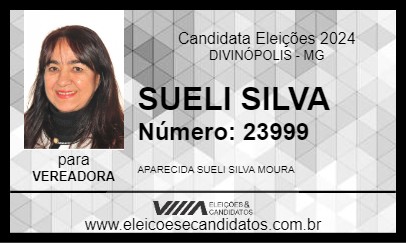 Candidato SUELI SILVA 2024 - DIVINÓPOLIS - Eleições