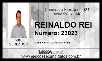 Candidato REINALDO REI 2024 - DIVINÓPOLIS - Eleições