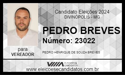 Candidato PEDRO BREVES 2024 - DIVINÓPOLIS - Eleições