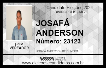 Candidato JOSAFÁ ANDERSON 2024 - DIVINÓPOLIS - Eleições