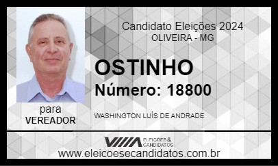 Candidato OSTINHO 2024 - OLIVEIRA - Eleições