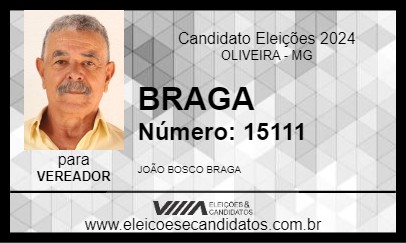 Candidato BRAGA 2024 - OLIVEIRA - Eleições