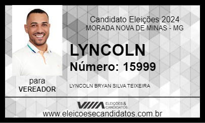 Candidato LYNCOLN 2024 - MORADA NOVA DE MINAS - Eleições