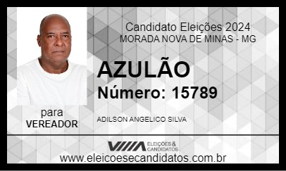 Candidato AZULÃO 2024 - MORADA NOVA DE MINAS - Eleições