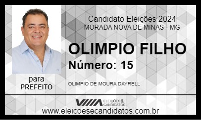 Candidato OLIMPIO FILHO 2024 - MORADA NOVA DE MINAS - Eleições