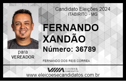 Candidato FERNANDO XANDÃO 2024 - ITABIRITO - Eleições