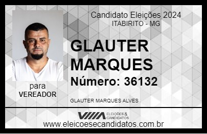 Candidato GLAUTER MARQUES 2024 - ITABIRITO - Eleições