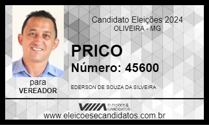 Candidato PRICO 2024 - OLIVEIRA - Eleições