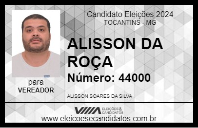 Candidato ALISSON DA ROÇA 2024 - TOCANTINS - Eleições