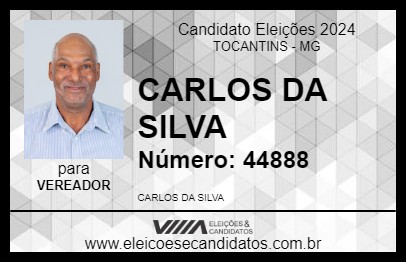 Candidato CARLOS DA SILVA 2024 - TOCANTINS - Eleições