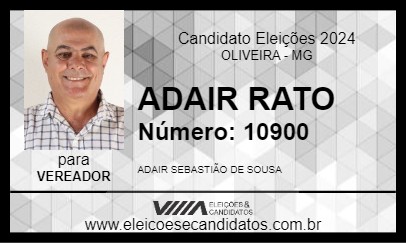 Candidato ADAIR RATO 2024 - OLIVEIRA - Eleições