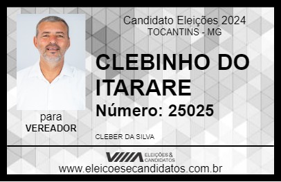 Candidato CLEBINHO DO ITARARE 2024 - TOCANTINS - Eleições