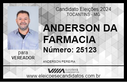 Candidato ANDERSON DA FARMACIA 2024 - TOCANTINS - Eleições