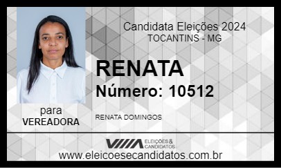 Candidato RENATA 2024 - TOCANTINS - Eleições