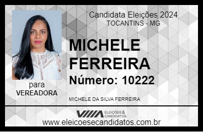 Candidato MICHELE FERREIRA 2024 - TOCANTINS - Eleições