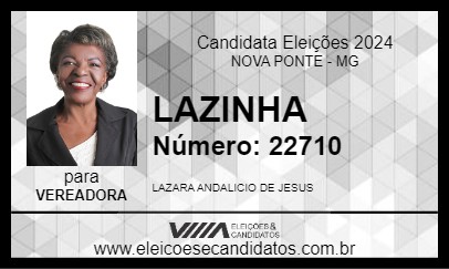 Candidato LAZINHA 2024 - NOVA PONTE - Eleições