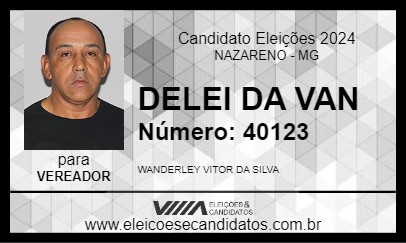 Candidato DELEI DA VAN 2024 - NAZARENO - Eleições