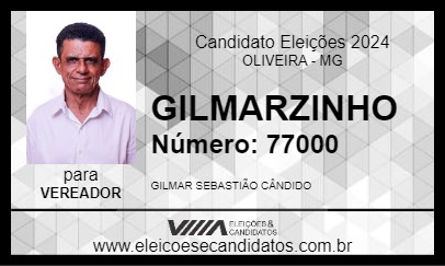 Candidato GILMARZINHO 2024 - OLIVEIRA - Eleições