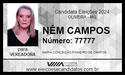 Candidato NÊM CAMPOS 2024 - OLIVEIRA - Eleições