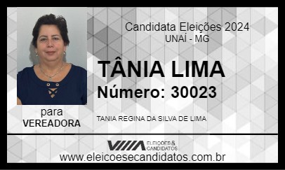 Candidato TÂNIA LIMA 2024 - UNAÍ - Eleições