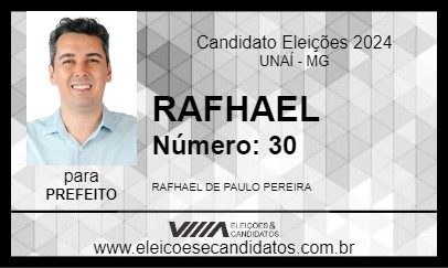 Candidato RAFHAEL 2024 - UNAÍ - Eleições