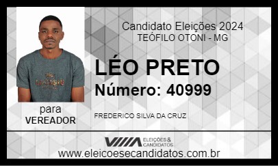 Candidato LÉO PRETO 2024 - TEÓFILO OTONI - Eleições