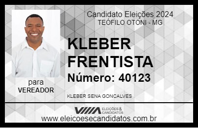 Candidato KLEBER FRENTISTA 2024 - TEÓFILO OTONI - Eleições