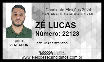 Candidato ZÉ LUCAS 2024 - SANTANA DE CATAGUASES - Eleições