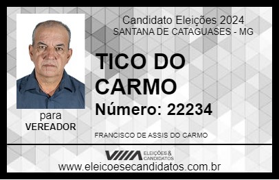 Candidato TICO DO CARMO 2024 - SANTANA DE CATAGUASES - Eleições