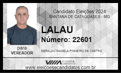 Candidato LALAU 2024 - SANTANA DE CATAGUASES - Eleições